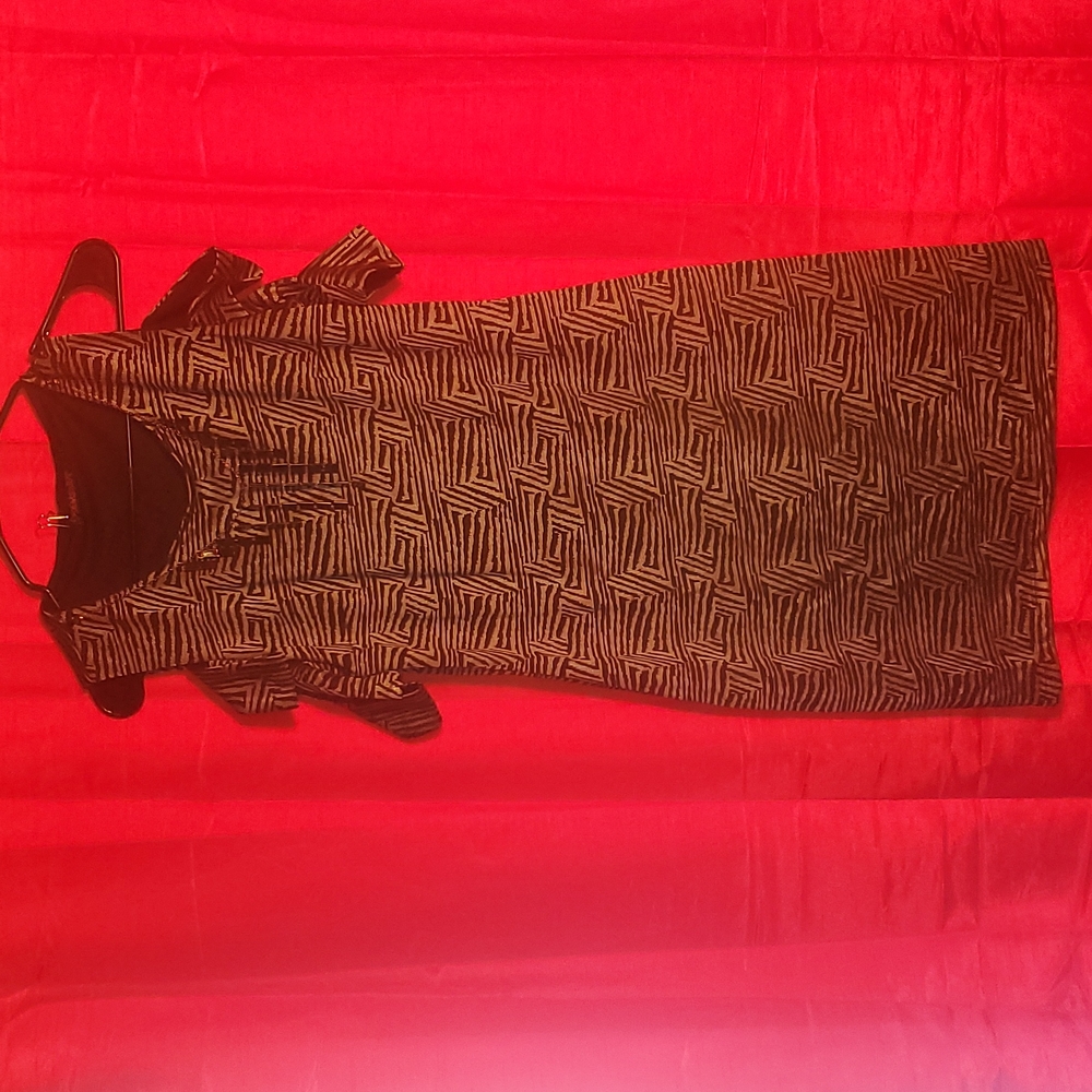 SAMSARA SILVER/BLACK PRINT DRESS